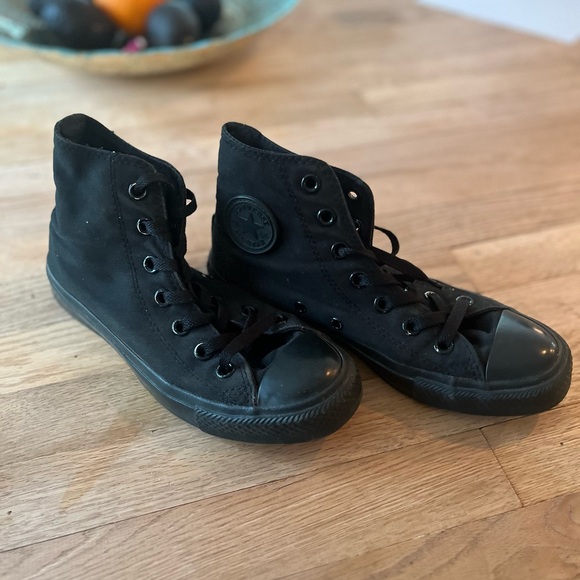 Converse Classic Black High-Tops - Picture 2 of 3
